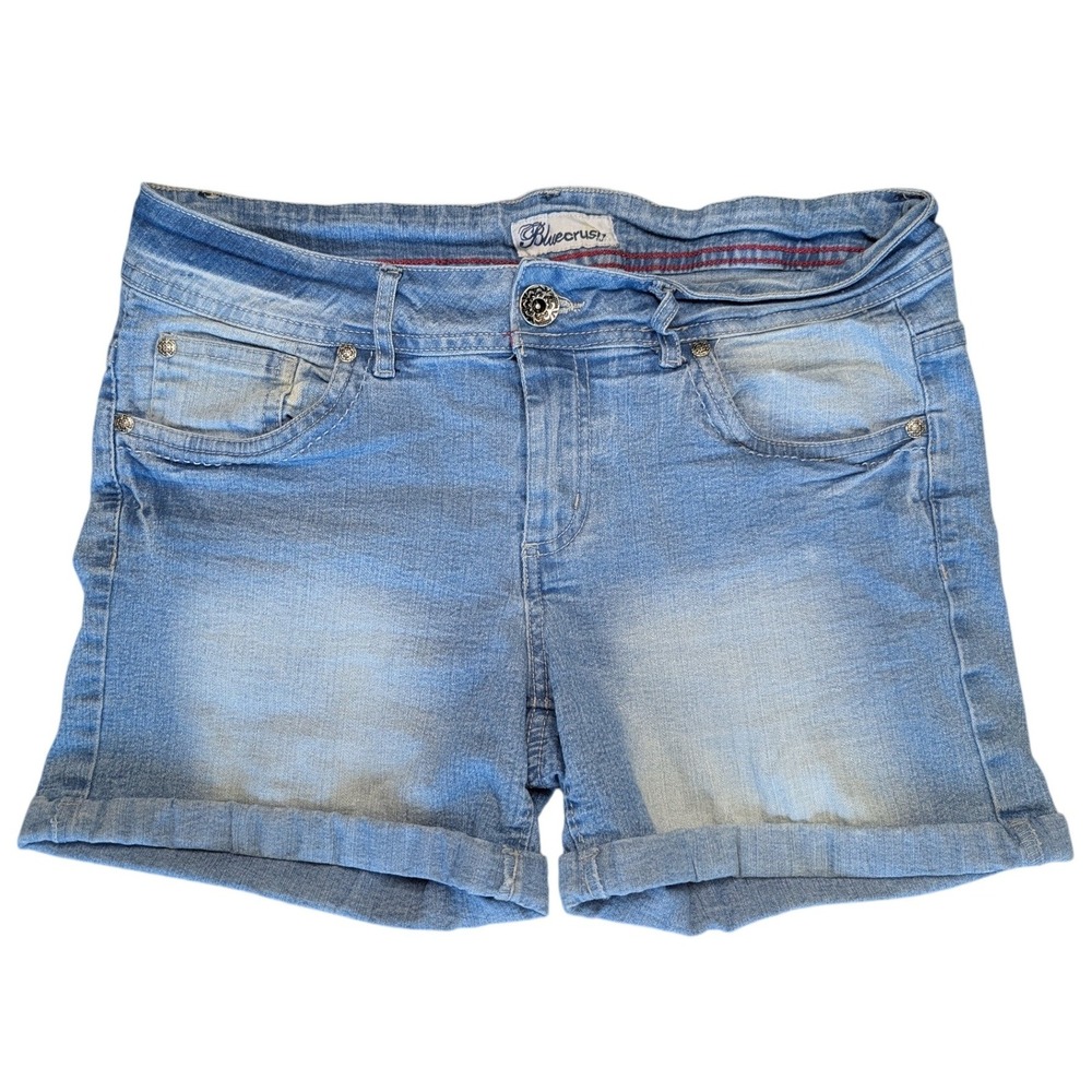 Bluecrush Sz 7 Light Blue Cotton Blend Denim Jean Shorts